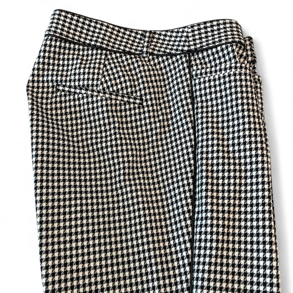 Banana Republic Sloan Black and White Houndstooth Pants